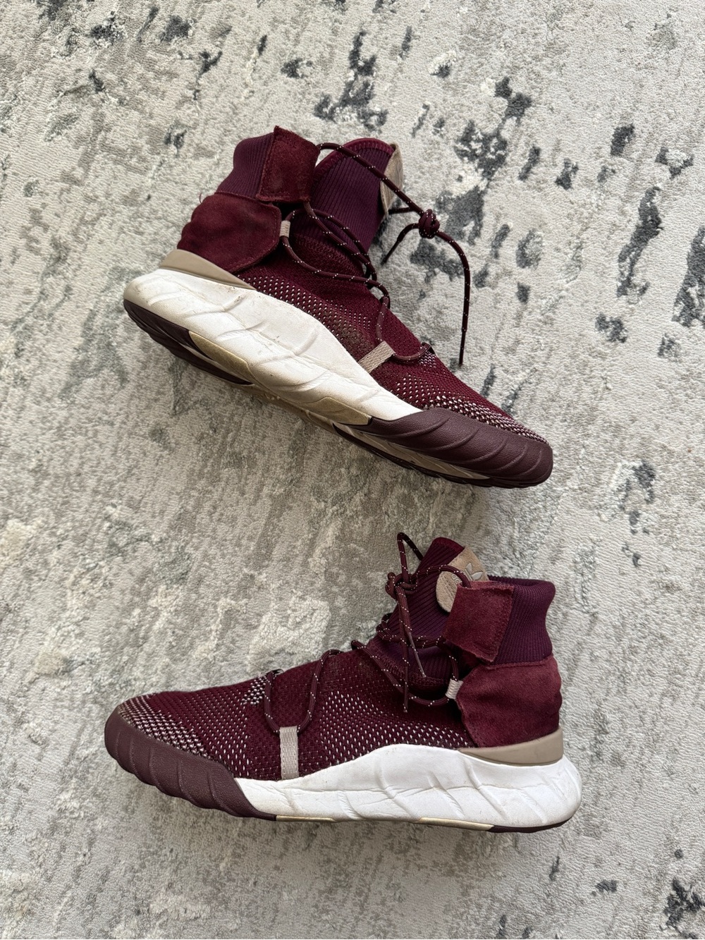 Men’s Adidas Originals Tubular X 2.0 PK Primeknit Sneaker Maroon 10.5